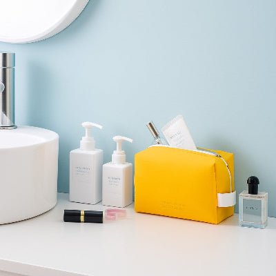 trousse de toilette femme jaune twinkletote