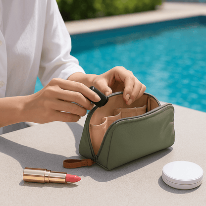 Trousse maquillage Élégante | Claire™ - Monjolirituel